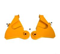 PureBowlic Braccio porta rotolo di etichette regolabile per stampante Zebra ZD620 ZD420, supporta rotoli OD da 5 pollici o supporto da tavolo, alimentazione liscia, costruzione ABS, giallo, confezione