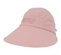 PureBowlic Cappello da sole da donna a tesa larga con parte superiore aperta per abbigliamento estivo traspirante, visiera regolabile con ricamo a lettera, protezione UV cappello da spiaggia per