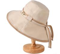 PureBowlic Cappello da sole in fibra acrilica da donna, a tesa larga | Copertura a tesa larga, UV per blocco dei raggi, acrilico traspirante, elegante stampa con lettere, essenziale per la