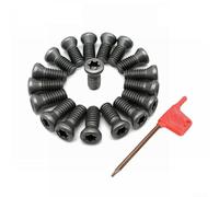 PureBowlic Confezione da 50 viti Torx per M2 M2.5 per M3 per M3.5 M5 Inserti in carburo CNC Tornio Utensili Bulloni di ricambio con chiave per macchine industriali (per M3,5 x 12)