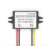 PureBowlic Convertitore di tensione da CC a CC, da 15 a 40 V a 12 V, 1 A-10 A, modulo stabilizzato con efficienza al 96% con protezione da sovraccarico per pompa per fotocamera schermo automobilistico