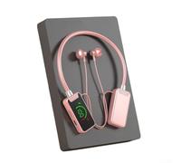 PureBowlic Cuffie auricolari wireless per BT 5.4 per live streaming, 280 mAh per batteria, riproduzione 22 ore, driver F13, ricarica di tipo C, display a LED, scheda TF (rosa)