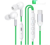 PureBowlic Cuffie da gioco cablate con connettore di tipo C da 3,5 mm, auricolari con cancellazione del rumore, driver da 10 mm, modalità di gioco a bassa latenza per IPh 16 15 per Android