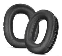 PureBowlic Cuscinetti auricolari di ricambio per Marshall Monitor III, morbidi cuscinetti in pelle proteica, per isolamento acustico, facili da installare, colore nero, confezione da 2 (nero)