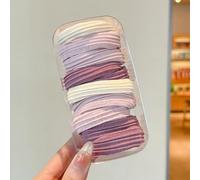 PureBowlic Elastici per capelli da donna, in tessuto ad alta elasticità, confezione da 10 pezzi, antiscivolo, morbidi elastici per coda di cavallo e chignon, diametro 3,5 cm (P)