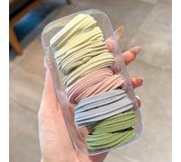 PureBowlic Elastici per capelli da donna, in tessuto ad alta elasticità, confezione da 10 pezzi, antiscivolo, morbidi elastici per coda di cavallo e chignon, diametro 3,5 cm (G)