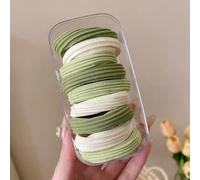 PureBowlic Elastici per capelli da donna, in tessuto ad alta elasticità, confezione da 10 pezzi, antiscivolo, morbidi elastici per coda di cavallo e chignon, diametro 3,5 cm (J)