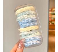 PureBowlic Elastici per capelli da donna, in tessuto ad alta elasticità, confezione da 10 pezzi, antiscivolo, morbidi elastici per coda di cavallo e chignon, diametro 3,5 cm (E)