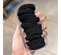 PureBowlic Elastici per capelli da donna, in tessuto ad alta elasticità, confezione da 10 pezzi, antiscivolo, morbidi elastici per coda di cavallo e chignon, diametro 3,5 cm (A)