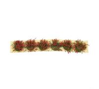 PureBowlic Erba statica per ciuffi per paesaggi in miniatura, fiori di campo misti, autoadesiva, modellino di terreno per giochi di guerra, artigianato fai da te, layout per tavolo di sabbia