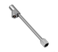 PureBowlic Estensione valvola pneumatica a doppia testa con filettatura esterna da 1/4, adattatore per gonfiaggio in lega di zinco per auto, moto, moto, scooter elettrici, ugello a connessione rapida