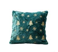PureBowlic Federa per cuscino con stelle di Natale glitterate, 45 cm, morbido peluche