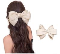 PureBowlic Fermagli per capelli eleganti con fiocco da donna antiscivolo | Accessori per capelli alla moda leggeri per look formali casual metà Updo Dimensioni 6,5 cm 10 Cm Colore Rosa Lavanda Nero