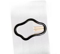 PureBowlic Fermaglio per capelli in lega stile coreano dolce | Ritaglio unico a nuvola, per uno stile coreano alla moda, delicato tocco alla moda, lega leggera, estetica dolce (nero)