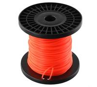 PureBowlic Filo rotondo da 2,4 mm, 50 m, in nylon resistente, per decespugliatori a benzina, tagliabordi, diserbo da giardino, colore rosso