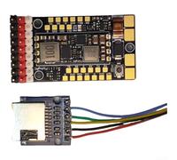 PureBowlic FlyingRC F4WSE Pro Flight Controller per ala fissa per FPV UAV, Supporta INAV e per ARDUPILOT, Dual 5V BEC, 12 per canali PWM, mini scheda USB, connessione diretta ESC, nero