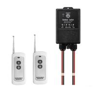 PureBowlic Interruttore di controllo remoto wireless DC 12-80V 30A Relè ricevitore per custodia impermeabile IP65 per ventole ad alta potenza, luci, pompe, motore, controller RF a lungo raggio, nero