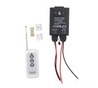 PureBowlic Interruttore di controllo remoto wireless DC 12-80V 30A Relè ricevitore per custodia impermeabile IP65 per ventole ad alta potenza, luci, pompe, motore, controller RF a lungo raggio, nero