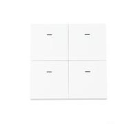 PureBowlic Interruttore Smart Scene a 4 Gang con 12 modalità, controller a pulsante da parete in ABS per app Tuya Smart e Smart, controllo remoto degli elettrodomestici, bianco