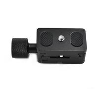 PureBowlic K30 Morsetto Con 1/4 "Mount E QR Piastra A Sgancio Rapido 30Mm Per Benro per per per ARCA per SWISS Treppiedi Lega di Alluminio CNC Lavorato Nero Opaco