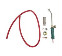 PureBowlic Kit con manico per lanciafiamme a interruttore singolo, con valvola in rame puro e ugello in acciaio inox, per bruciare i peli di maiale all'aperto/cucinare/riscaldare attività in giardino