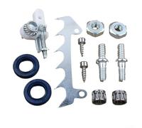 PureBowlic Kit per cani abbattimento punte paraurti per motosega MS170 MS180 MS210 MS250 021 023 025 M10 0 M50, parti di ricambio con vite di regolazione catena, perni barra guida, dadi e cuscinetto