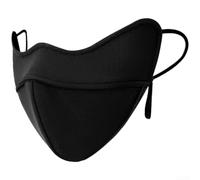 PureBowlic Maschera invernale da donna 3D antivento foderata in caldo pile per proteggere gli occhi traspirante sciarpa in nylon con cinghie regolabili per le orecchie per il freddo nero (nero)