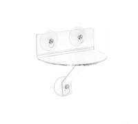 PureBowlic Mensola per piante in acrilico con ventose e staffe, materiale trasparente da 5 mm, per interni e giardino, per conservare o esporre spezie da cucina, facile installazione, può contenere