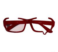 PureBowlic Occhiali a mezza montatura in stile anime, con blocco della luce blu, per cosplay punk, Lolita, cosplay, montatura leggera in policarbonato, specchio decorativo, nero, alla moda, rotondo