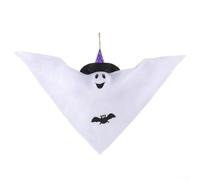 PureBowlic Ornamento da appendere a forma di cappello da mago di Halloween, carino spettrale per decorare l'albero di Natale e feste di festa, decorazione leggera in schiuma in tessuto, 101 x 10 x 60