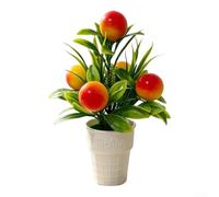PureBowlic per decorazione Tavolo Ufficio Frutta Finto 18cm per decorazione | Materiale schiuma , irrigazione richiesta, niente luce per solare, per verde l'anno, per facile cura(YR2)