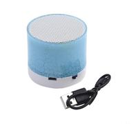 PureBowlic per mini altoparlante wireless con luci LED colorate, portatile per boombox con 300 mAh per batteria, suono di accoppiamento rapido per viaggi e uso esterno (blu)