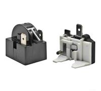 PureBowlic Relè di avviamento PTC e protezione da sovraccarico del compressore QP2-15 per perno rotondo per la riparazione di frigoriferi e congelatori, elettrico affidabile per dispositivo di