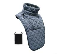 PureBowlic Scaldacollo invernale antivento per moto, passamontagna in morbido velluto di cotone con custodia, copertura toracica calda per la guida con tempo freddo, nero (borsa con cerniera satinata