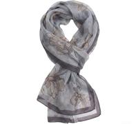 PureBowlic Sciarpa leggera da donna in chiffon, morbida e traspirante, con stampa, scialle avvolgente per primavera estate protezione solare elegante accessorio alla moda 50 x 160 cm per uno stile