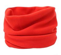 PureBowlic Sciarpa scaldacollo unisex in caldo pile, collo invernale elastico termico per il freddo, leggero e morbido poliestere per uomo e donna, nero (rosso)