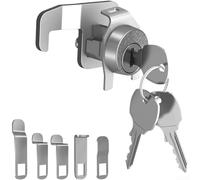 PureBowlic Serratura per cassetta postale in lega di zinco con copertura impermeabile, sostituzione di sicurezza a 5 pin per C9100 per stile americano, installazione facile dell'hardware della porta