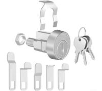 PureBowlic Serratura per cassetta postale in lega di zinco con copertura impermeabile, sostituzione di sicurezza a 5 pin per C9100 per stile americano, installazione facile dell'hardware della porta