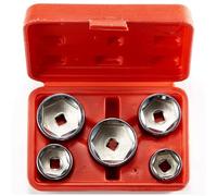 PureBowlic Set di chiavi per filtro dell'olio a forma di coppa, in acciaio al carbonio e lega di alluminio, per la maggior parte dei filtri dell'olio dei veicoli, per una facile installazione