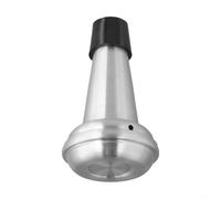PureBowlic Silenziatore per tromba in alluminio per fare pratica, accessorio leggero in ottone per strumenti riduce il volume mantenendo la qualità del tono per principianti e giocatori, argento, 10