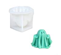 PureBowlic Silicone della candela di Halloween per la muffa, mestiere | Per un facile rilascio, riutilizzabile per decorazioni artistiche in resina di sapone, decorazioni per torte e decorazioni