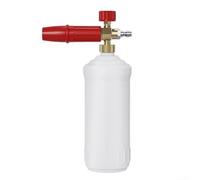 PureBowlic Snow Foam 1L con ugello regolabile e attacco rapido da 1/4 per idropulitrice, bottiglia spruzzatore in schiuma in lega di ottone per la pulizia di auto moto, getto rotante da 0 a 120 gradi
