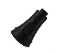 PureBowlic Soffione doccia estraibile nero per rubinetto della cucina, soffione doccia 3 in 1 con modalità getto/spruzzo/alta pressione, ricambio in ABS per filettature standard G1/2, finitura nera