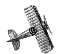 PureBowlic Statua in metallo a forma di aeromobile della Seconda | Design retrò della seconda guerra mondiale, effetto invecchiato per finitura beige, fascino nostalgico, lunghezza 20 cm