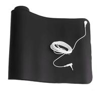 PureBowlic Tappetino di messa a terra con cavo da 4,5 m per collegamento a terra, cuscinetto conduttivo in pelle di carbonio per migliorare il sonno, yoga o relax, base in gomma antiscivolo, facile da