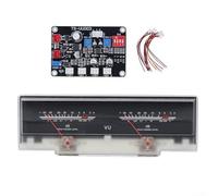 PureBowlic VU Meter, kit scheda driver, indicatore di livello audio retroilluminato regolabile, sensibilità 500UA, per modifica audio fai da te in studio di registrazione in casa e auto, bianco