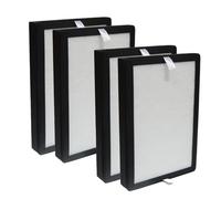 PUREBURG Filtro di ricambio J022 compatibile con MISSUE & GermAwayUV, purificatori d'aria Nobico J022 montabili a parete, H13 filtrazione a 4 stadi al carbone attivo, confezione da 4