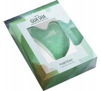 PUREDERM Gua-Sha-Stein-Massagegerät für das Gesicht aus grünem Jadeit