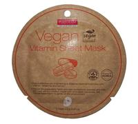 Purederm - Maschera Viso Illuminante Nutriente Vegana Alle Vitamine Confezione 1 Pezzo