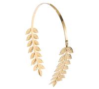 PUREFAA Cerchietto per capelli da strega greco dorato, per feste, animazione greca, per spettacoli dal vivo, giochi di ruolo, fasce dorate, Foglie piccole, taglia unica